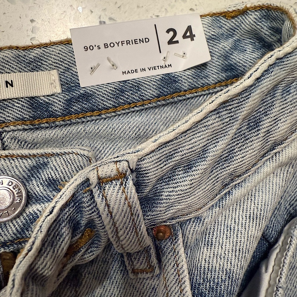 PacSun Eco Light Blue 90's Boyfriend Jeans Size 24 - Picture 7 of 8